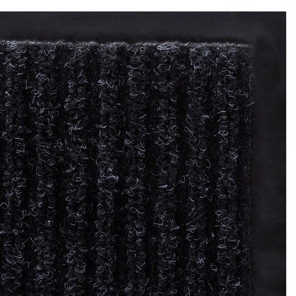 dørmåtte 117x220 cm PVC sort