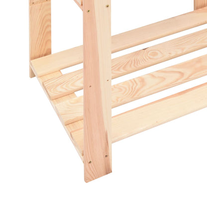 reoler 3 stk. 3 hylder 80x38x90 cm massivt fyrretræ 150 kg