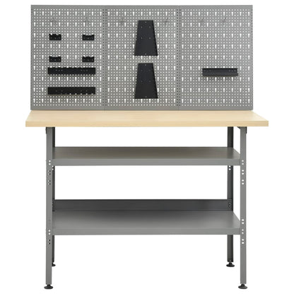 Werkbank mit 3 Wandpaneelen