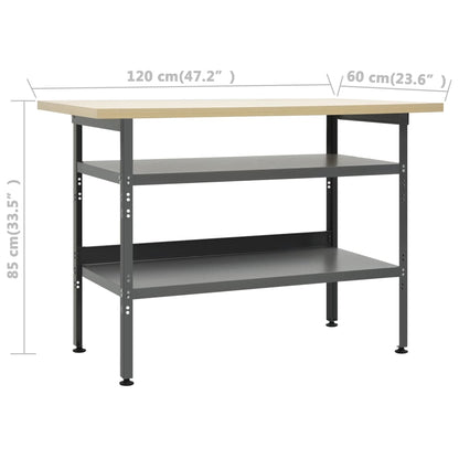 Werkbank mit 3 Wandpaneelen
