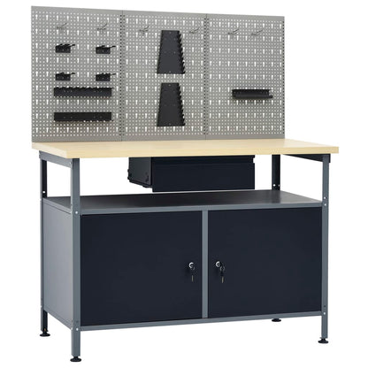 Werkbank mit 3 Wandpaneelen