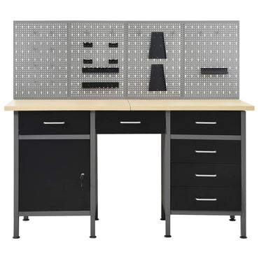 Werkbank mit 4 Wandpaneelen