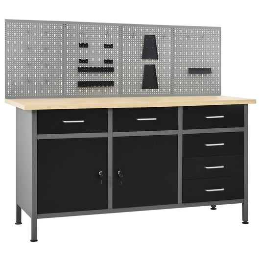 Werkbank mit 4 Wandpaneelen