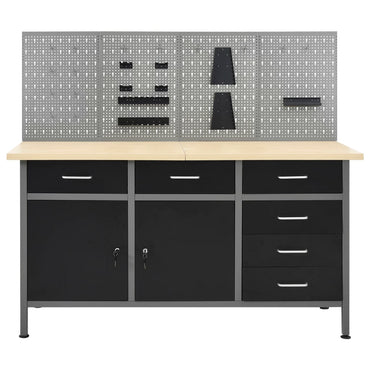 Werkbank mit 4 Wandpaneelen
