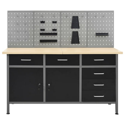 Werkbank mit 4 Wandpaneelen
