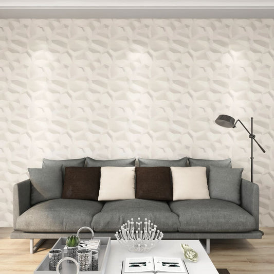 vægpaneler 12 stk. 3D 0,5x0,5 m 3 m²