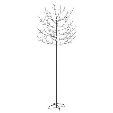 juletræ 220 LED'er kirsebærblomst 220 cm koldt hvidt lys