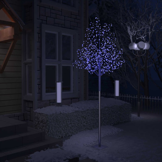 juletræ 600 LED'er kirsebærblomst 300 cm blåt lys