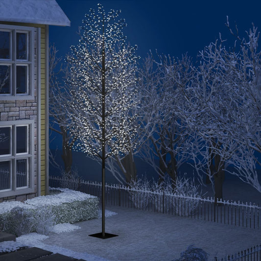 Weihnachtsbaum 2000 LEDs Kirschblüte 500 cm kaltweißes Licht