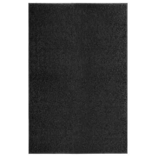 waschbare Fußmatte 120x180 cm schwarz