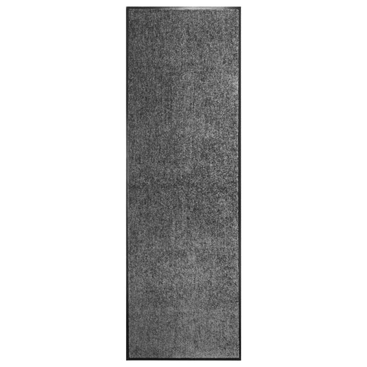 waschbare Fußmatte 60x180 cm anthrazitgrau