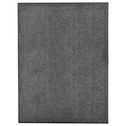 vaskbar dørmåtte 90x120 cm antracitgrå