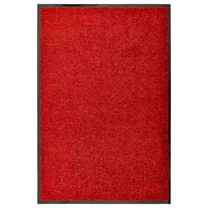 vaskbar dørmåtte 60x90 cm rød