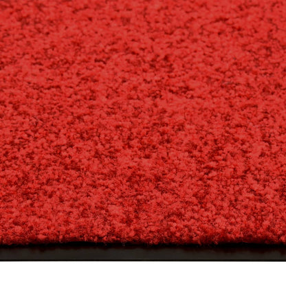vaskbar dørmåtte 60x90 cm rød