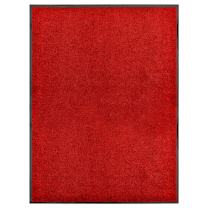 vaskbar dørmåtte 90x120 cm rød