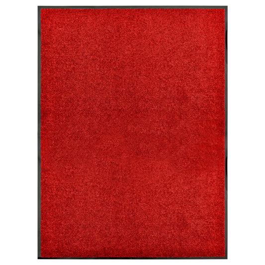 vaskbar dørmåtte 90x120 cm rød