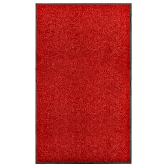 waschbare Fußmatte 90x150 cm rot