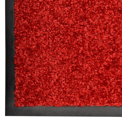 vaskbar dørmåtte 120x180 cm rød