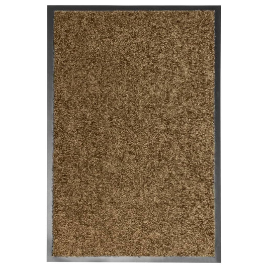 vaskbar dørmåtte 40x60 cm brun