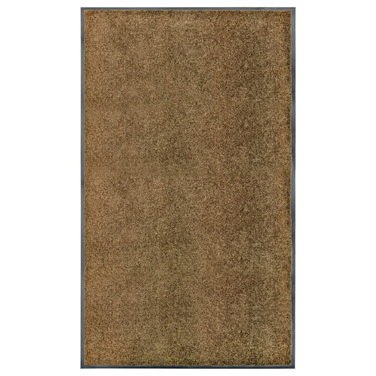 waschbare Fußmatte 90x150 cm braun