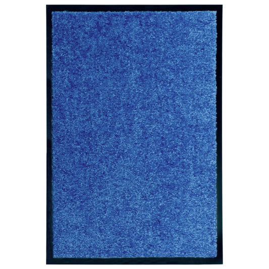 vaskbar dørmåtte 40x60 cm blå
