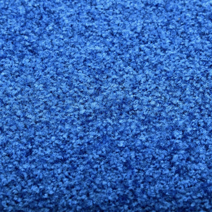 vaskbar dørmåtte 60x180 cm blå