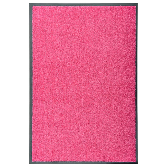 vaskbar dørmåtte 60x90 cm pink