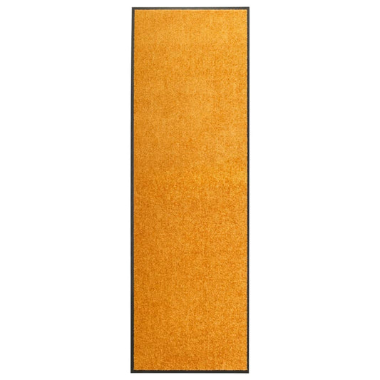 vaskbar dørmåtte 60x180 cm orange