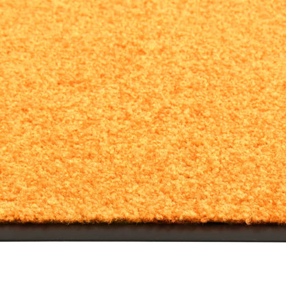 vaskbar dørmåtte 60x180 cm orange