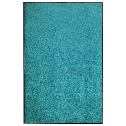 vaskbar dørmåtte 120x180 cm cyanblå