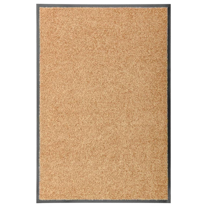 vaskbar dørmåtte 60x90 cm cremefarvet