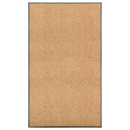 vaskbar dørmåtte 90x150 cm cremefarvet