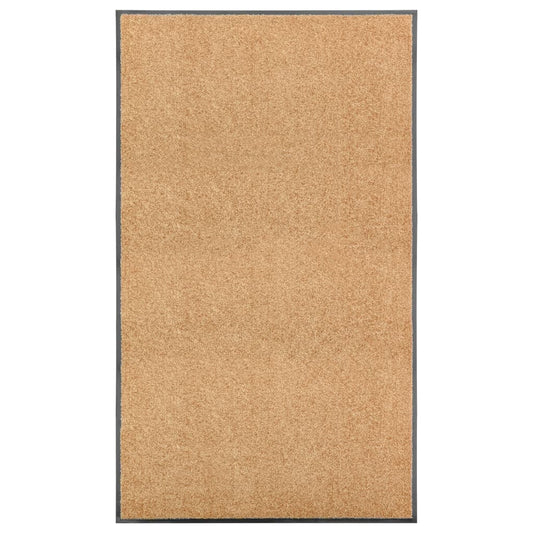 vaskbar dørmåtte 90x150 cm cremefarvet