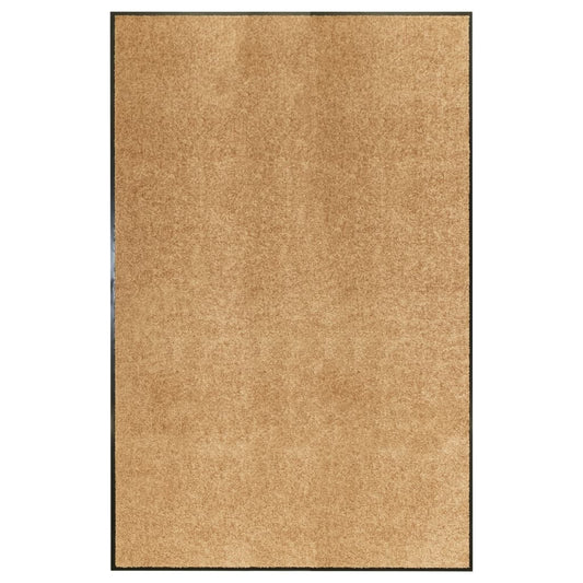 vaskbar dørmåtte 120x180 cm cremefarvet