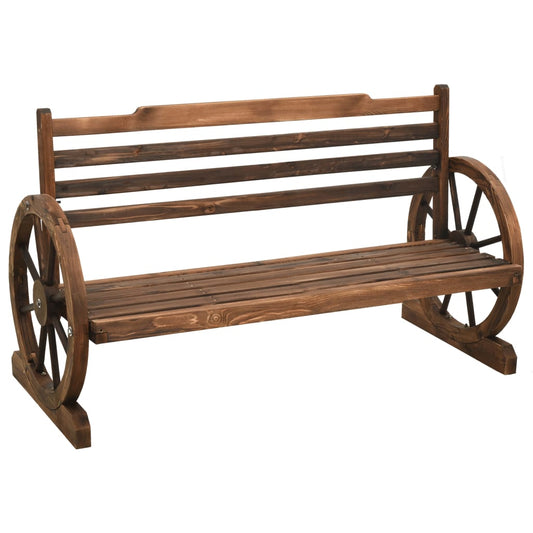 havebænk 112 cm massivt grantræ