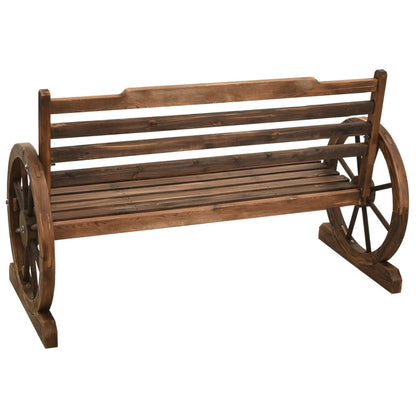 havebænk 112 cm massivt grantræ