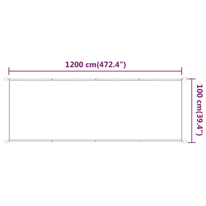 lodret markise 100x1200 cm oxfordstof beige