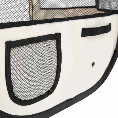 foldbar hundegård med bæretaske 145x145x61 cm blå