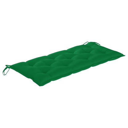 foldbar havebænk med hynde 118 cm bambus
