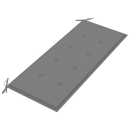 havebænk med hynde 120 cm bambus