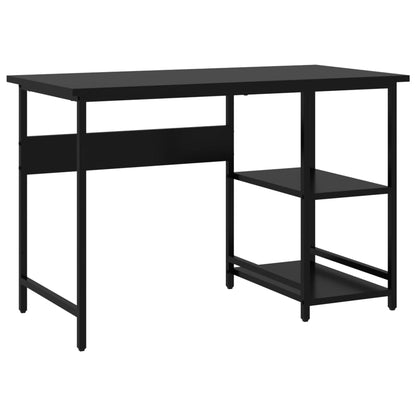 Computertisch 105x55x72 cm MDF und Metall schwarz