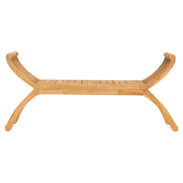havebænk 126 cm massivt teaktræ