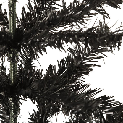schmaler Weihnachtsbaum 150 cm schwarz