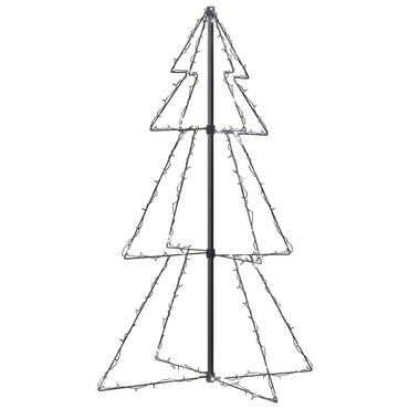 lysende juletræ 78x120 cm 160 LED'er indendørs/udendørs