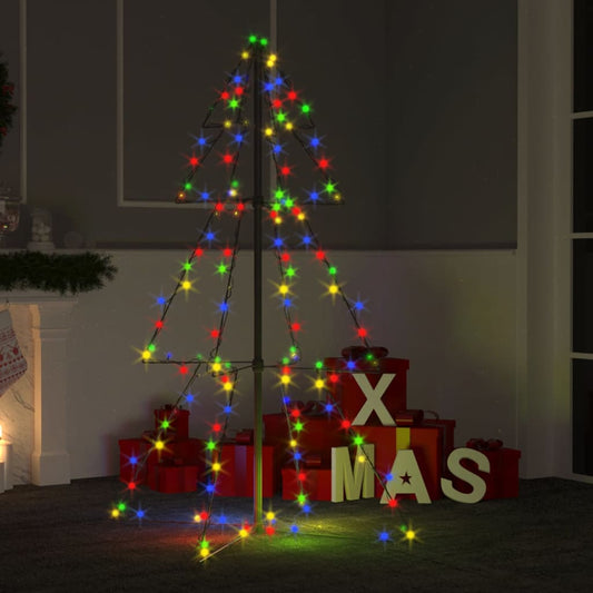 lysende juletræ 78x120 cm 160 LED'er indendørs/udendørs