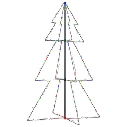 lysende juletræ 98x150 cm 200 LED'er indendørs/udendørs