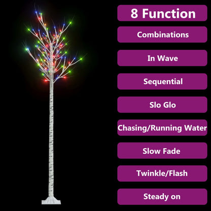 Lichterbaum 200 LEDs 2,2 m Indoor/Outdoor Pfeil buntes Licht