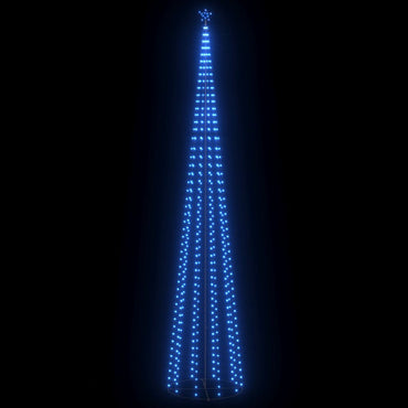 lysende juletræ 160x500 cm 752 LED'er blåt lys