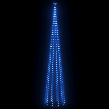 lysende juletræ 160x500 cm 752 LED'er blåt lys