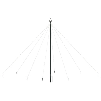 LED-juletræ 576 LED'er 3,6 m inde/ude blåt lys